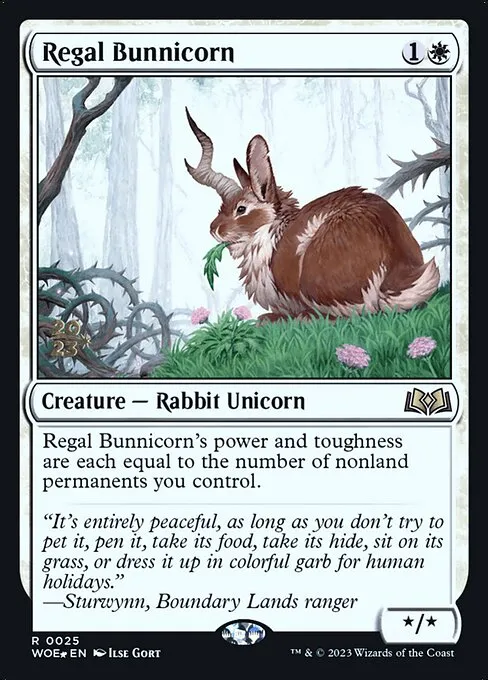 Regal Bunnicorn · Wilds of Eldraine Promos 25s/160