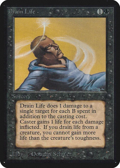 Drain Life · Limited Edition Alpha 105/295
