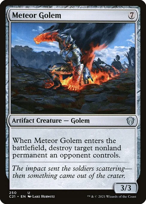 Meteor Golem · Commander 2021 250/409