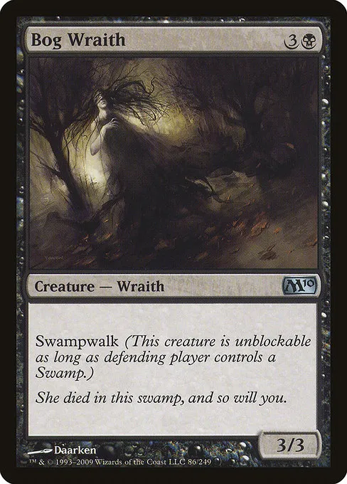 Bog Wraith · Magic 2010 86/249