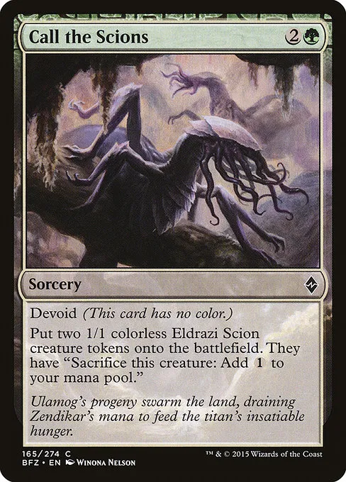 Call the Scions · Battle for Zendikar 165/299