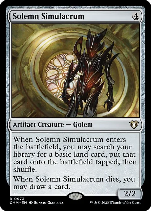 Solemn Simulacrum · Commander Masters 973/1067