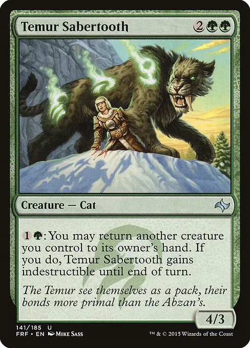 Temur Sabertooth · Fate Reforged 141/191