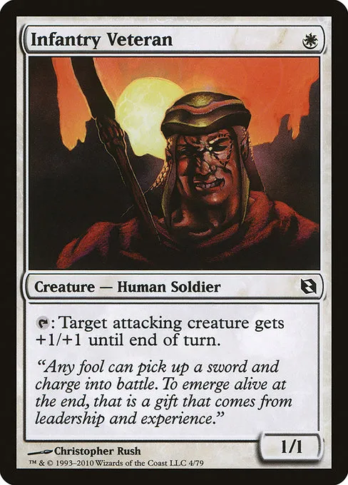 Infantry Veteran · Duel Decks: Elspeth vs. Tezzeret 4/79