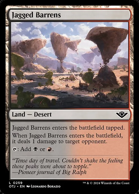 Jagged Barrens · Outlaws of Thunder Junction 259/374