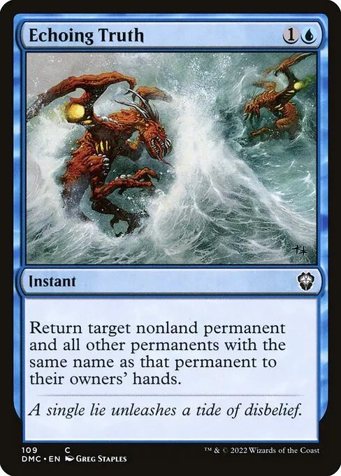 Echoing Truth · Dominaria United Commander 109/240