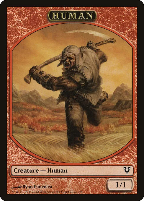 Human · Avacyn Restored Tokens 7/8