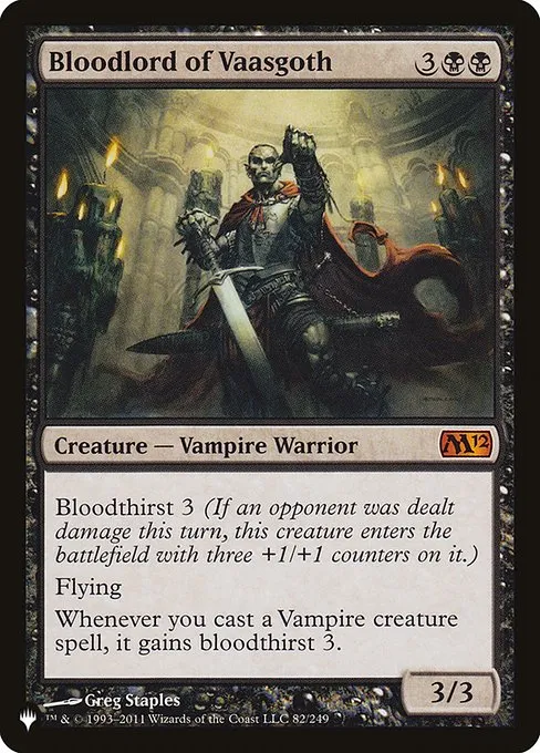 Bloodlord of Vaasgoth · The List M12-82/5050