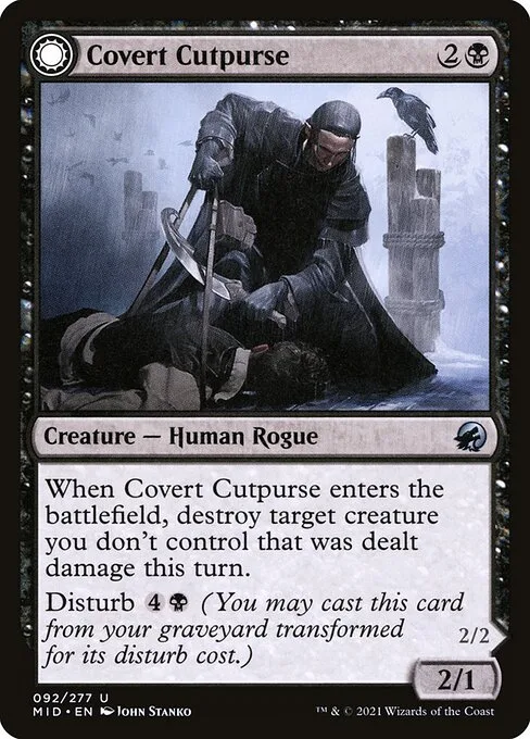 Covert Cutpurse // Covetous Geist · Innistrad: Midnight Hunt 92/399