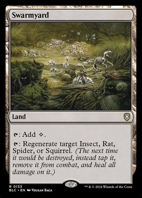 Swarmyard · Bloomburrow Commander 133/356