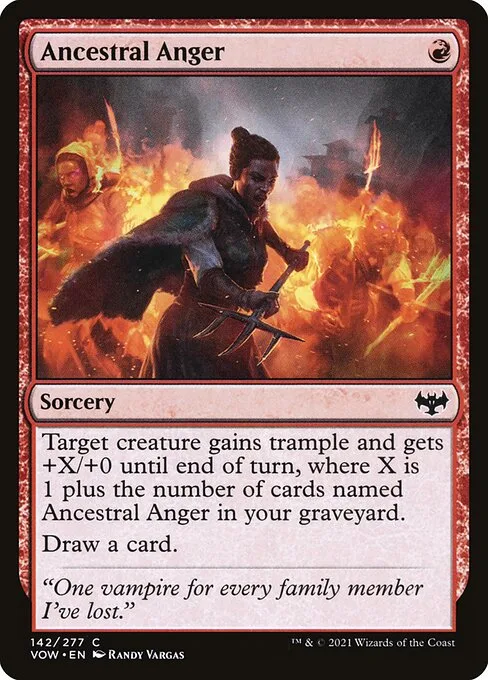 Ancestral Anger · Innistrad: Crimson Vow 142/423