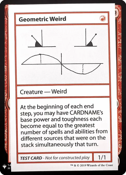 Geometric Weird · Mystery Booster Playtest Cards 2019 69/121