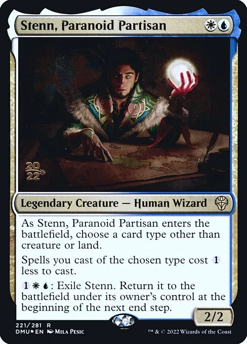 Stenn, Paranoid Partisan · Dominaria United Promos 221s/161