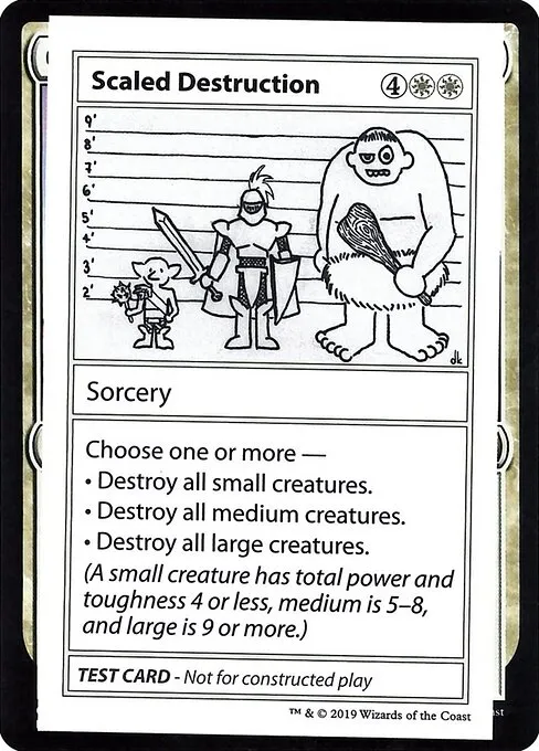 Scaled Destruction · Mystery Booster Playtest Cards 2021 12/121