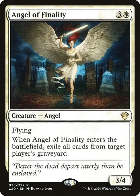 Angel of Finality · Commander 2020 75/322