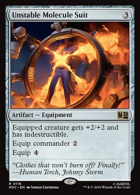 Unstable Molecule Suit · Marvel Super Heroes Commander 116/9