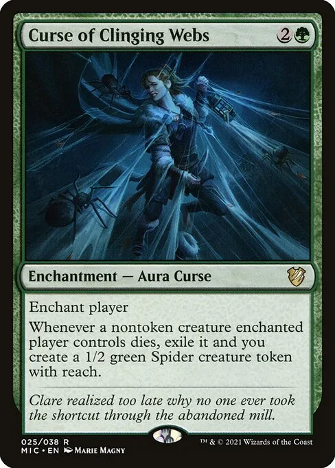 Curse of Clinging Webs · Midnight Hunt Commander 25/187