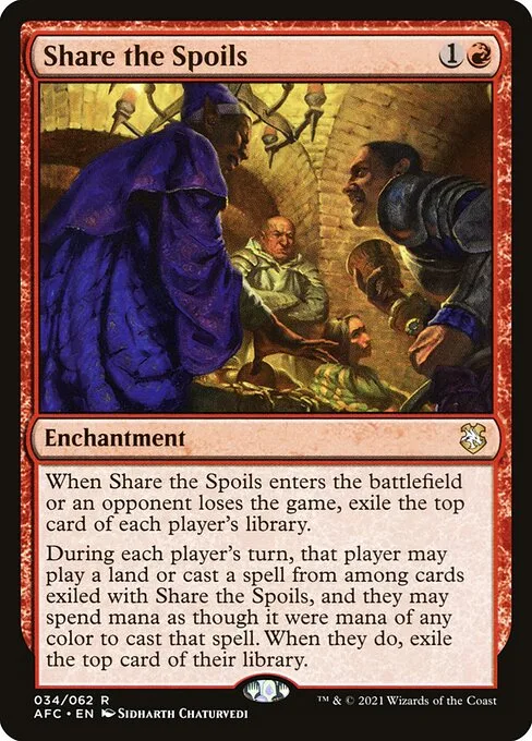 Share the Spoils · Forgotten Realms Commander 34/331