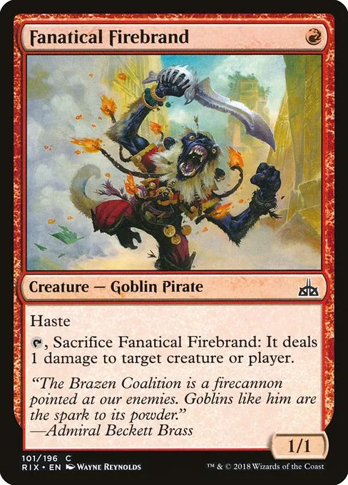 Fanatical Firebrand · Rivals of Ixalan 101/205