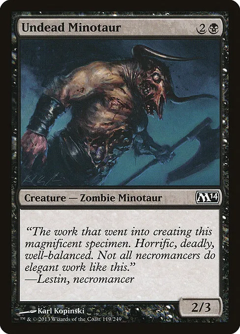 Undead Minotaur · Magic 2014 119/249