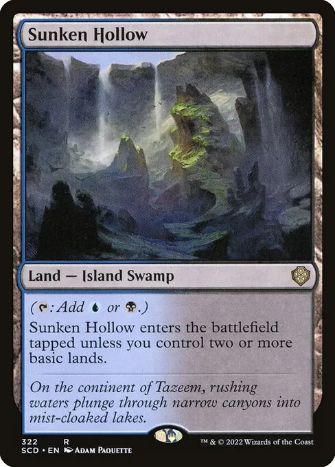 Sunken Hollow · Starter Commander Decks 322/352
