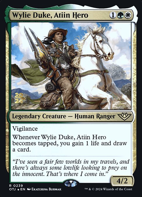 Wylie Duke, Atiin Hero · Outlaws of Thunder Junction Promos 239s/160