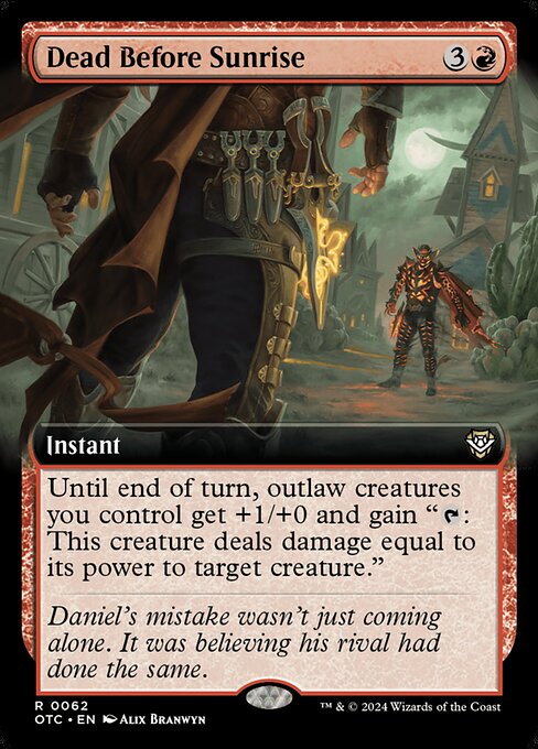 Dead Before Sunrise · Outlaws of Thunder Junction Commander 62/342