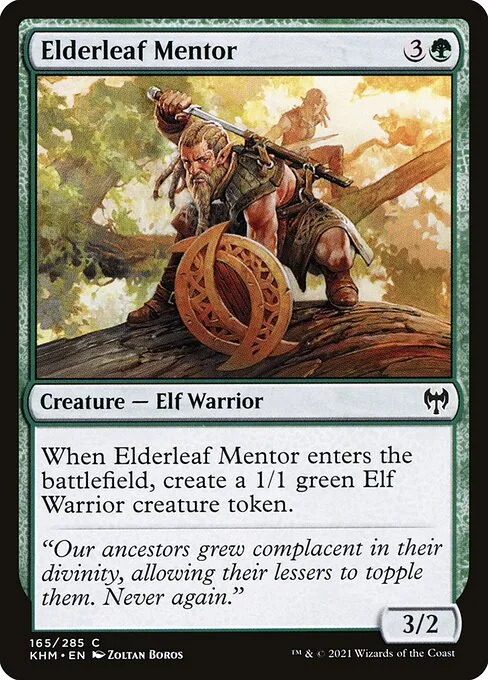 Elderleaf Mentor · Kaldheim 165/425