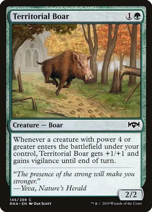 Territorial Boar · Ravnica Allegiance 145/273