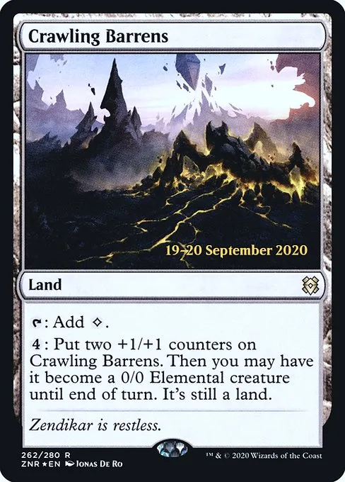 Crawling Barrens · Zendikar Rising Promos 262s/153