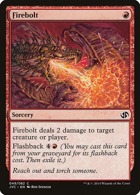 Firebolt · Duel Decks Anthology: Jace vs. Chandra 49/62