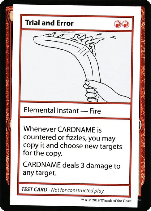Trial and Error · Mystery Booster Playtest Cards 2021 68/121