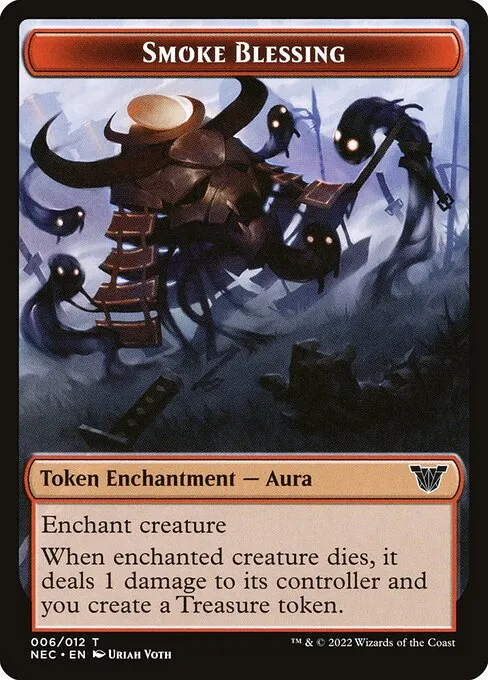 Smoke Blessing · Neon Dynasty Commander Tokens 6/12