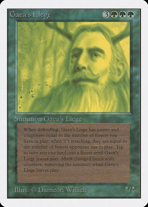 Gaea's Liege · Unlimited Edition 197/302