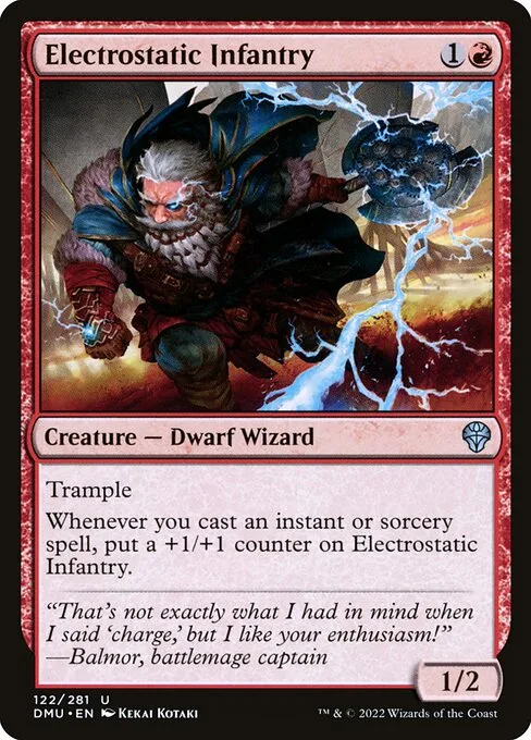 Electrostatic Infantry · Dominaria United 122/453