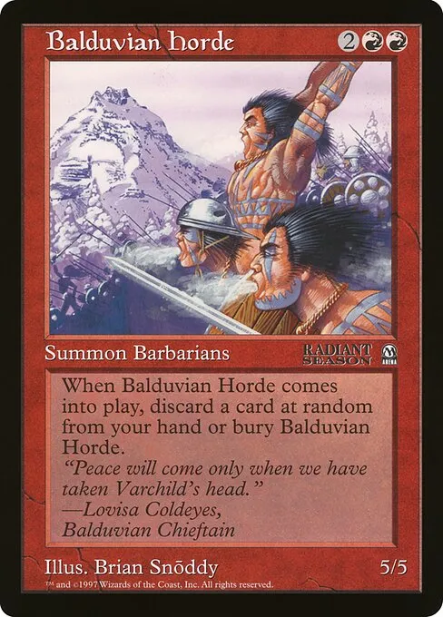 Balduvian Horde · Oversized League Prizes 10/83