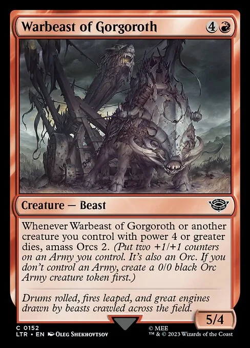 Warbeast of Gorgoroth · The Lord of the Rings: Tales of Middle-earth 152/856