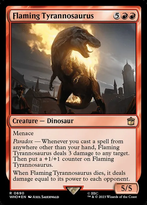 Flaming Tyrannosaurus · Doctor Who 690/1178