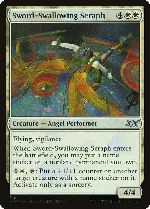 Sword-Swallowing Seraph · Unfinity 316/639