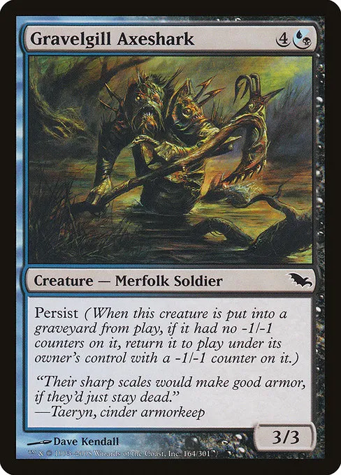 Gravelgill Axeshark · Shadowmoor 164/302