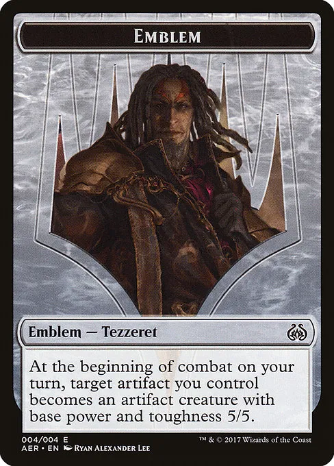 Tezzeret the Schemer Emblem · Aether Revolt Tokens 4/4