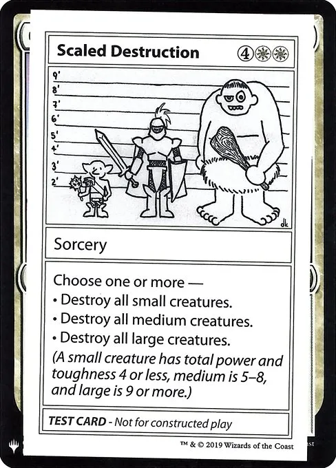 Scaled Destruction · Mystery Booster Playtest Cards 2019 12/121