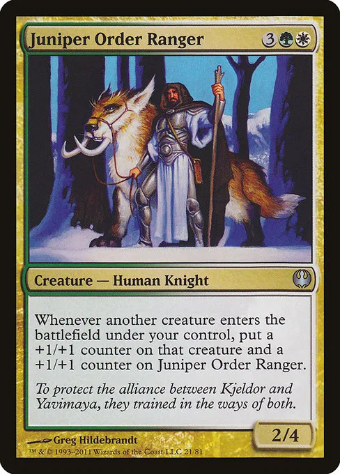 Juniper Order Ranger · Duel Decks: Knights vs. Dragons 21/81