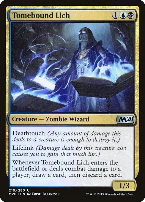 Tomebound Lich · Core Set 2020 219/346