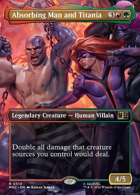 Absorbing Man and Titania · Marvel Super Heroes Commander 510/9