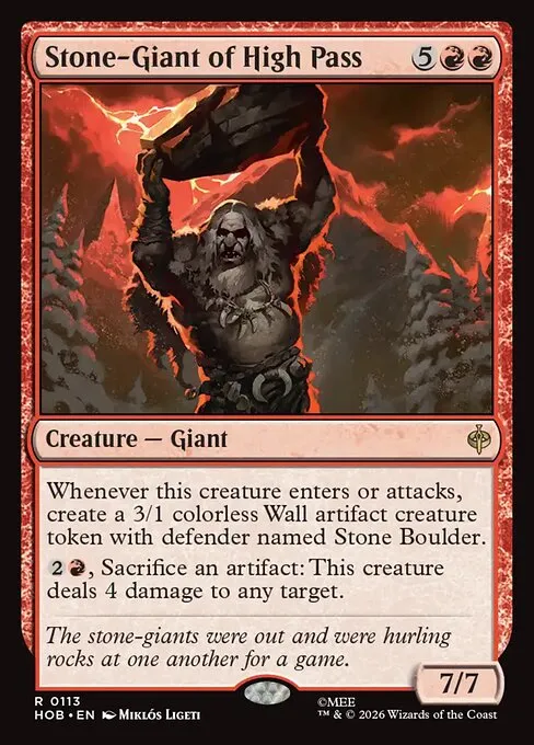 Stone-Giant of High Pass · The Hobbit 113/39