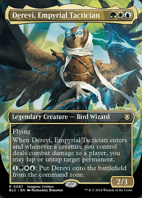 Derevi, Empyrial Tactician · Bloomburrow Commander 87/356