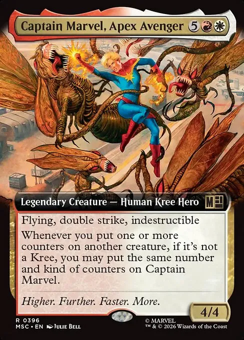 Captain Marvel, Apex Avenger · Marvel Super Heroes Commander 396/9