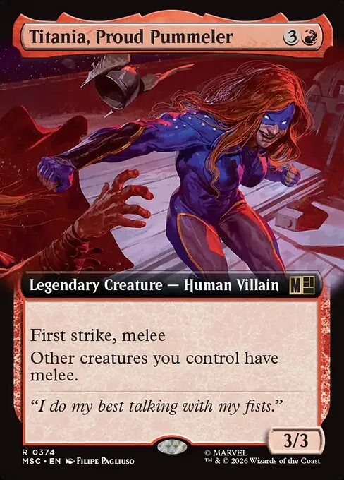 Titania, Proud Pummeler · Marvel Super Heroes Commander 374/9