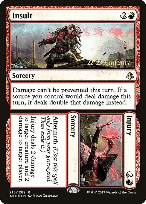 Insult // Injury · Amonkhet Promos 213s/77